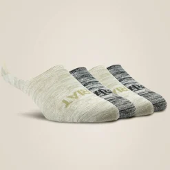 No Slip No Show Sock 4 Pair Multi Color Pack