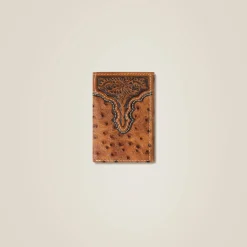 Ostrich Trifold Wallet