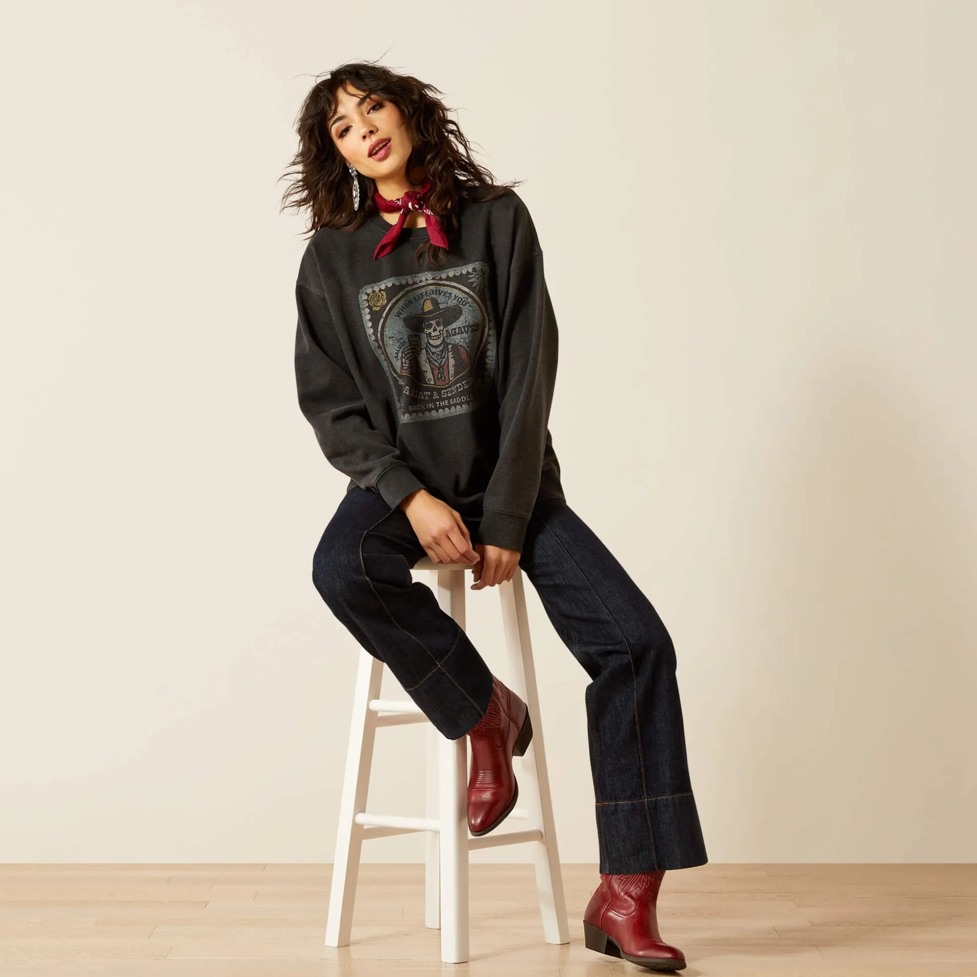 Oversize Sendero When Life Gives You Agaves Sweatshirt