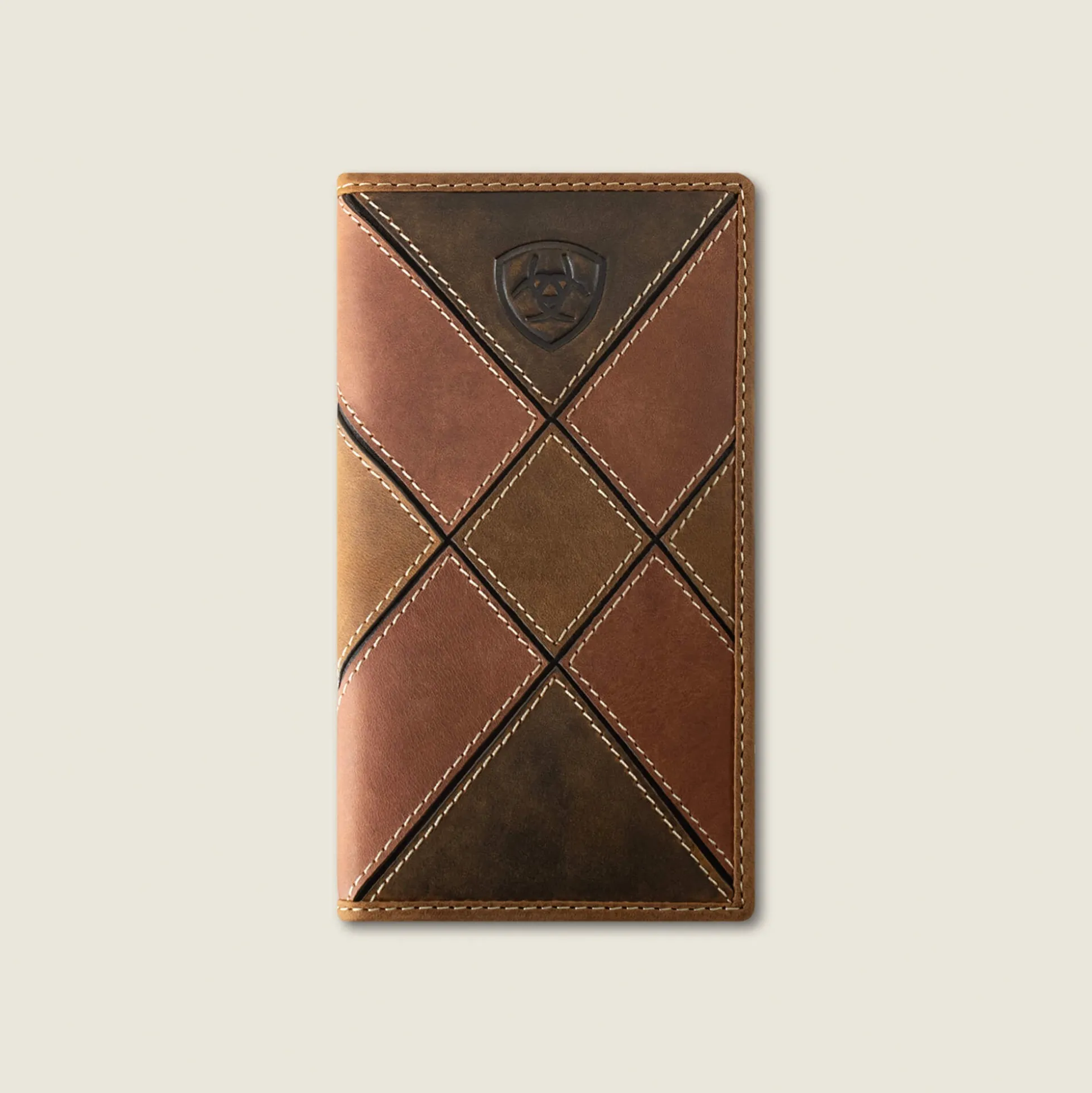 Patchwork Embroidered Logo Rodeo Wallet