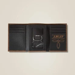 Pebble Leather Trifold Wallet