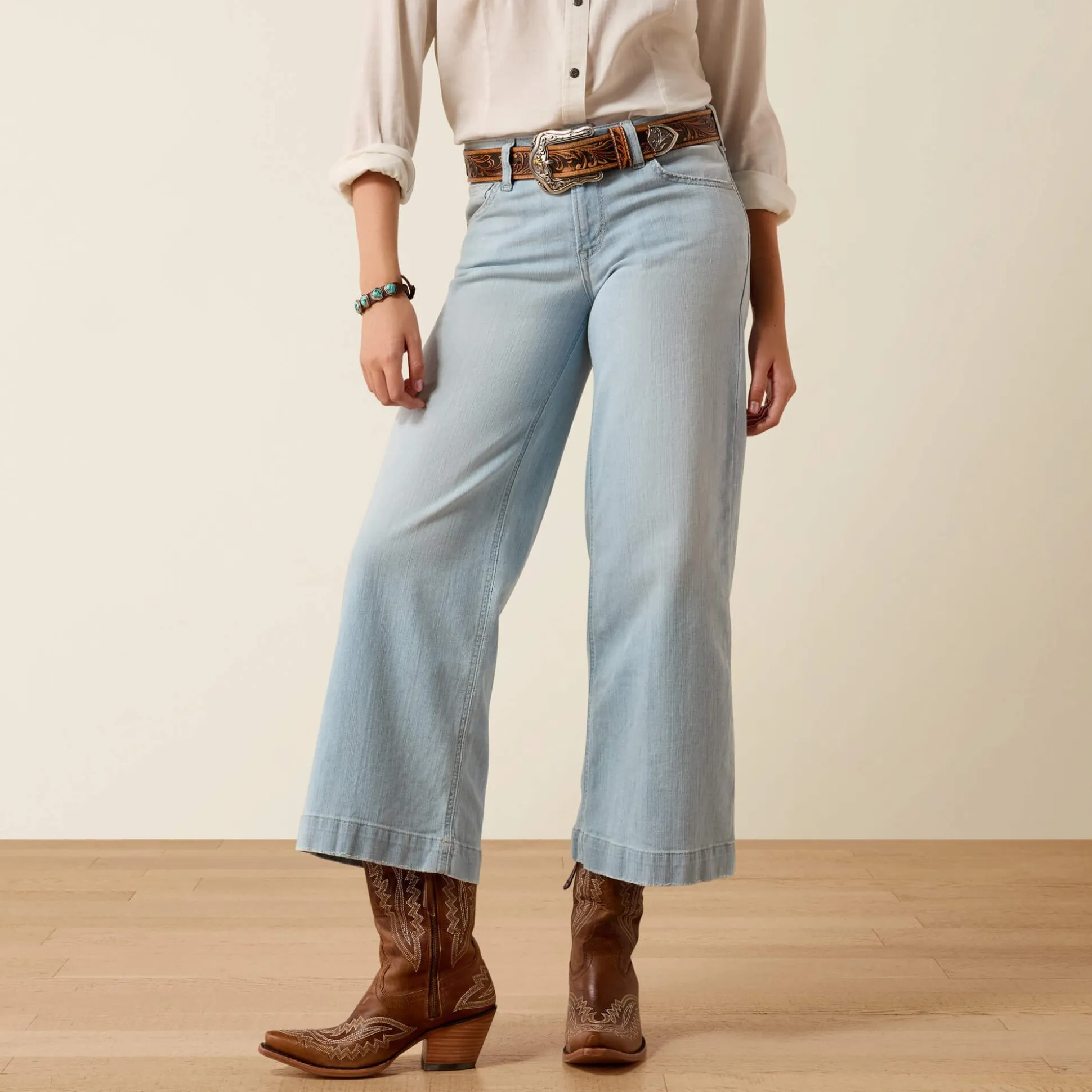 Perfect Rise Clare Wide Leg Crop Jeans