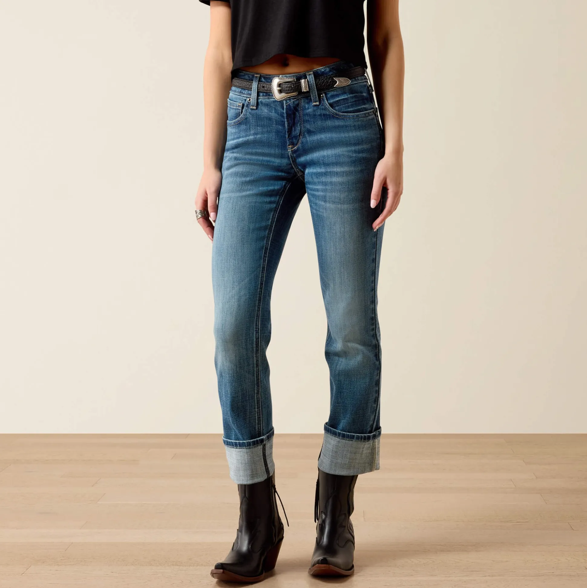 Perfect Rise Silvie Straight Leg Crop Jeans