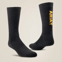Premium Ringspun Cotton Mid Calf Work Sock 3 Pair Pack