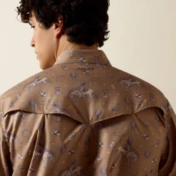 Printed VentTEK Western Fitted Snap Shirt