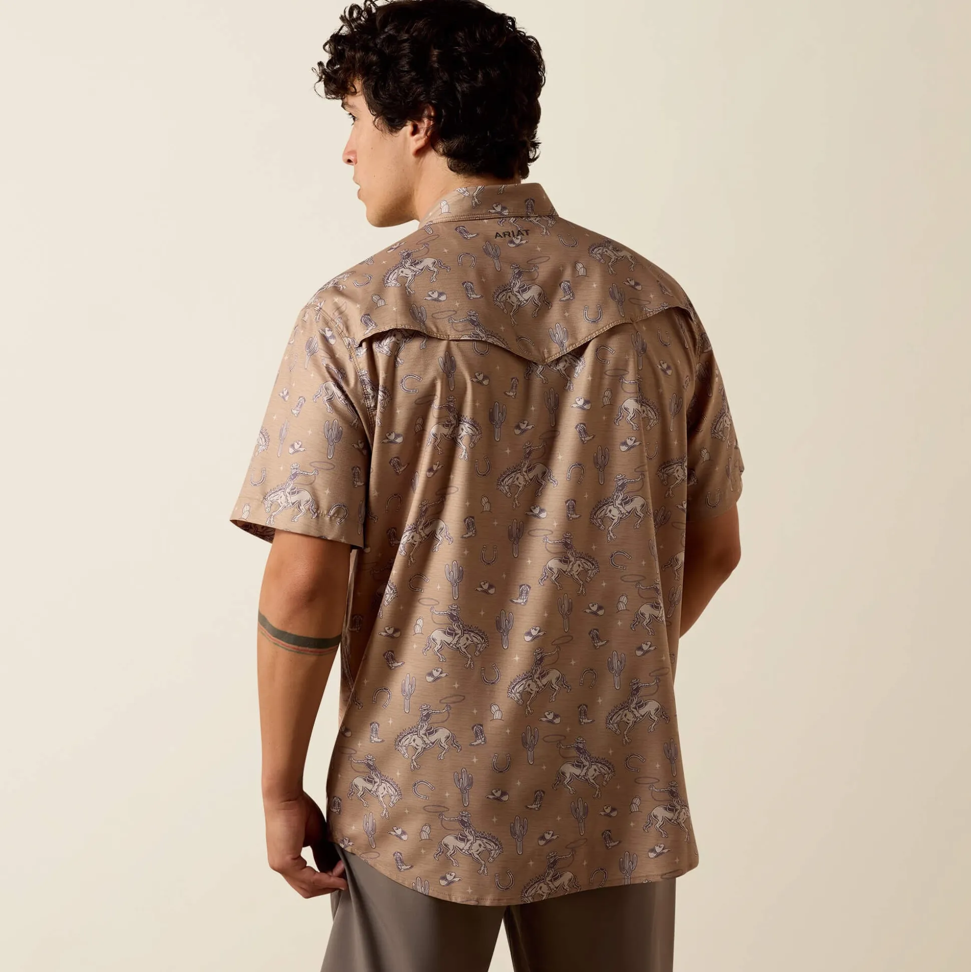 Printed VentTEK Western Fitted Snap Shirt