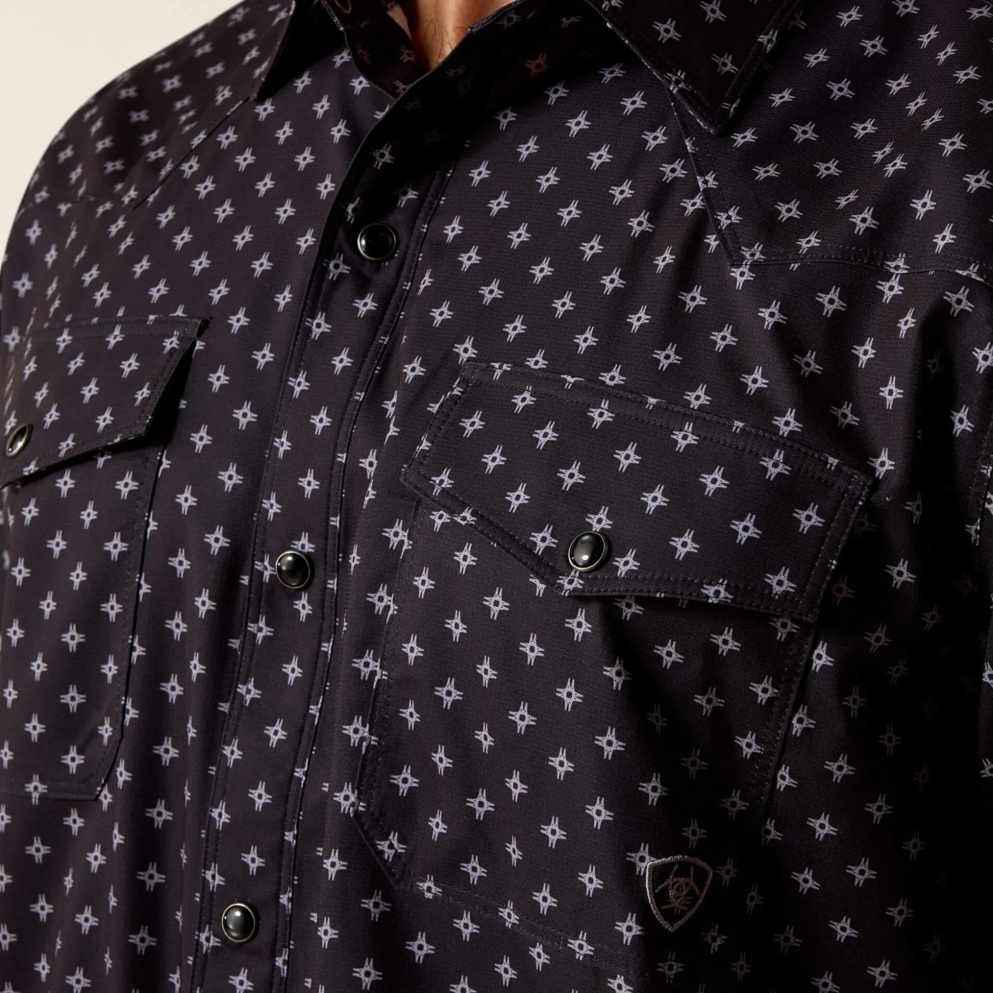 Printed VentTEK Western Fitted Snap Shirt