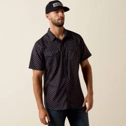 Printed VentTEK Western Fitted Snap Shirt