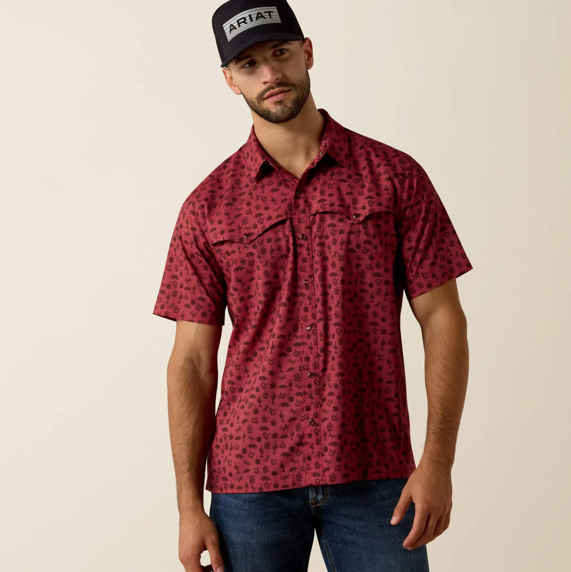 Printed VentTEK Western Yoke Classic Fit Snap Shirt