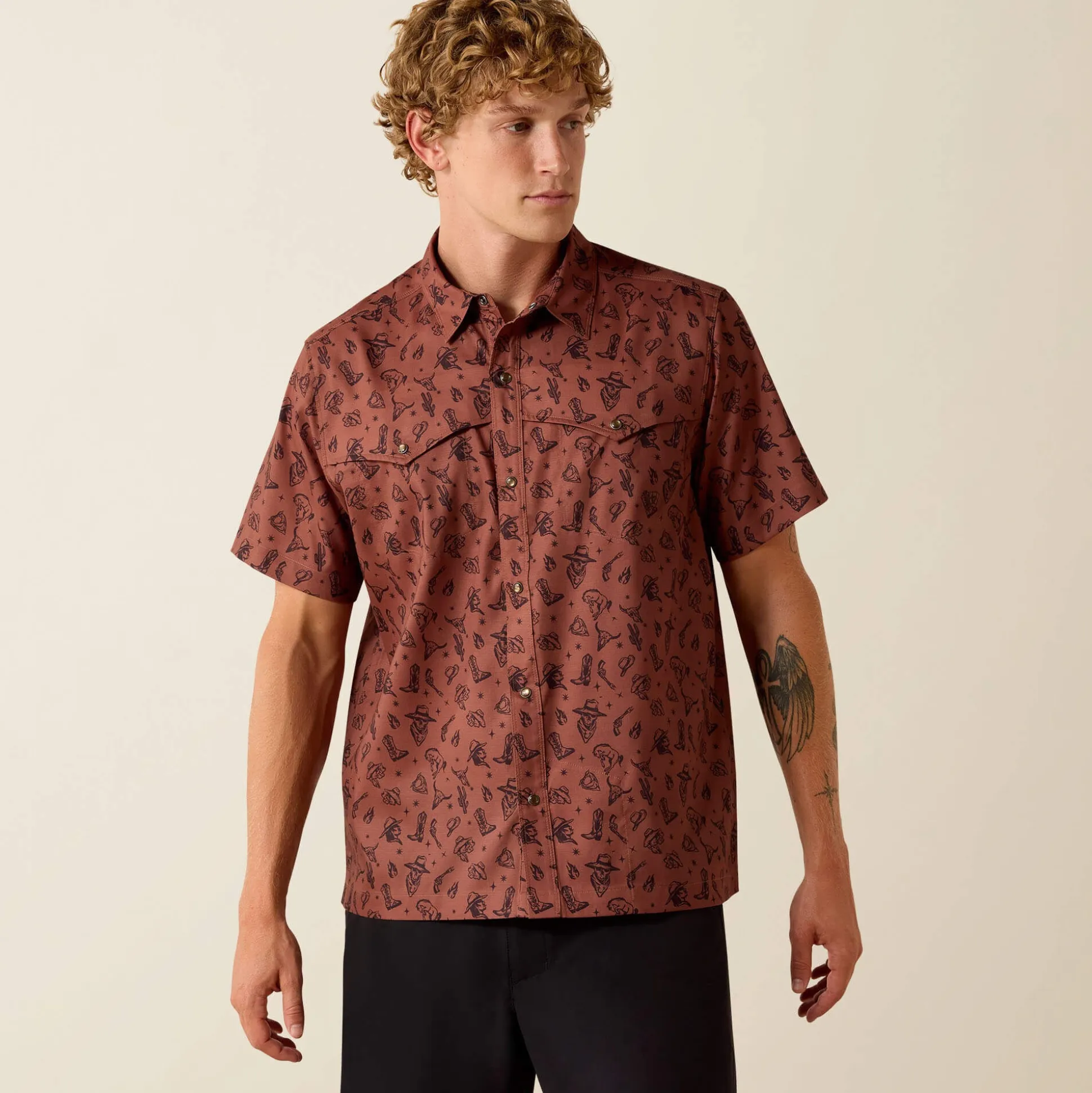 Printed VentTEK Western Yoke Classic Fit Snap Shirt