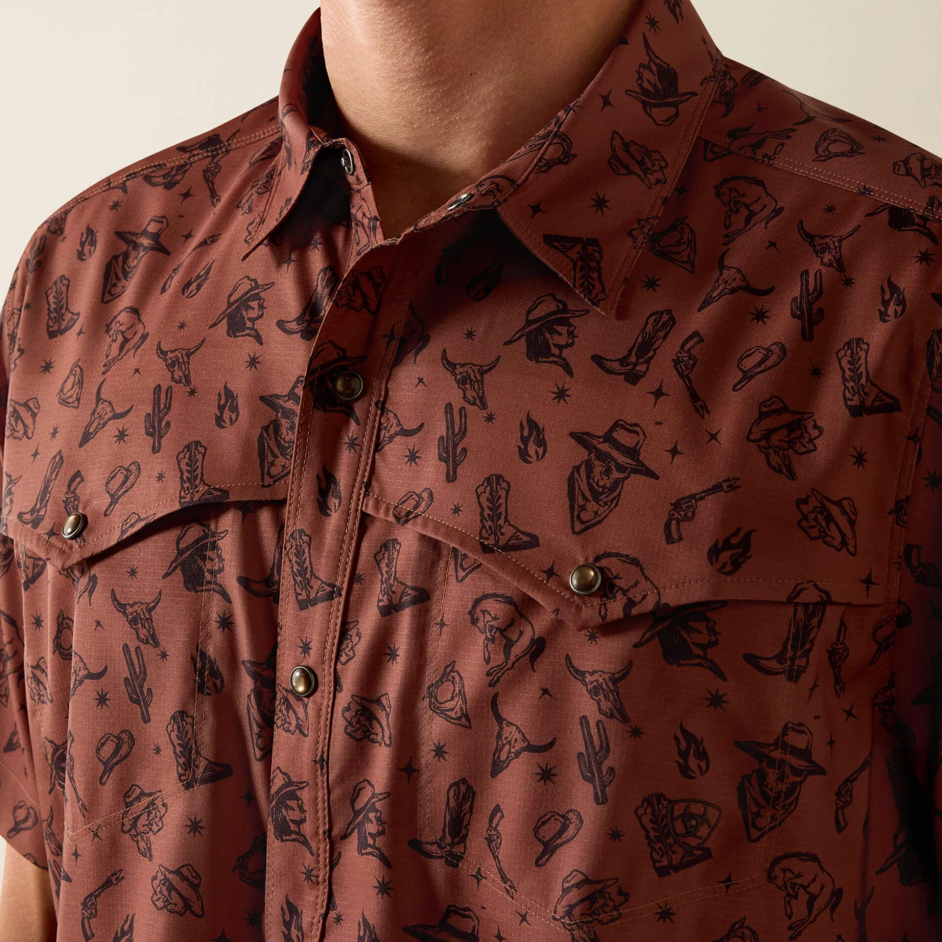 Printed VentTEK Western Yoke Classic Fit Snap Shirt