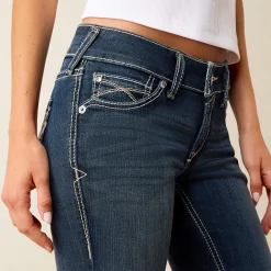R.E.A.L. Mid Rise Arrow Fit Stretch Shayla Boot Cut Jean