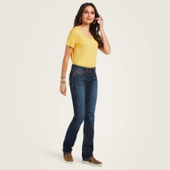 R.E.A.L. Mid Rise Octavia Straight Jean