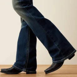 R.E.A.L. Mid Rise Stretch Entwined Boot Cut Jean