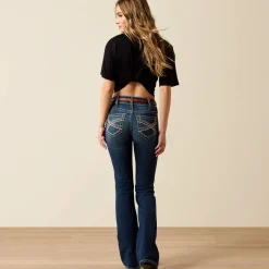 R.E.A.L. Mid Rise Stretch Entwined Festival Boot Cut Jean