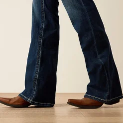 R.E.A.L. Mid Rise Stretch Entwined Festival Boot Cut Jean