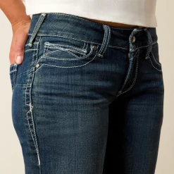 R.E.A.L. Mid Rise Stretch Icon Stackable Straight Leg Jean