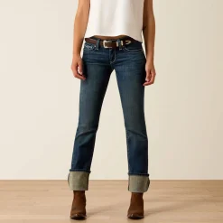 R.E.A.L. Mid Rise Stretch Icon Stackable Straight Leg Jean