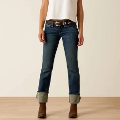 R.E.A.L. Mid Rise Stretch Icon Stackable Straight Leg Jean
