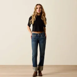 R.E.A.L. Mid Rise Stretch Ivy Stackable Straight Leg Jean