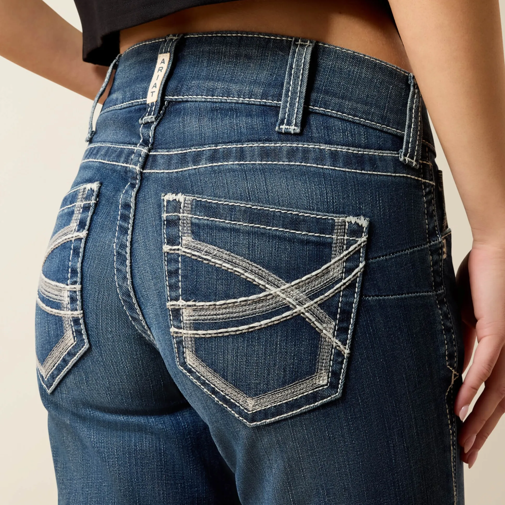 R.E.A.L. Mid Rise Stretch Ivy Stackable Straight Leg Jean