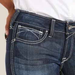 R.E.A.L. Mid Rise Stretch Outseam Ella Skinny Jean