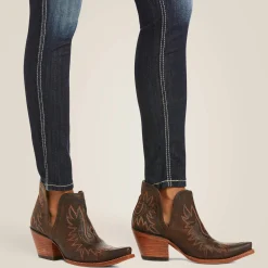 R.E.A.L. Mid Rise Stretch Outseam Ella Skinny Jean