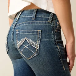 R.E.A.L. Mid Rise Stretch Whipstitch Boot Cut Jean