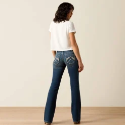 R.E.A.L. Mid Rise Stretch Whipstitch Boot Cut Jean