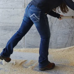 R.E.A.L. Mid Rise Stretch Whipstitch Boot Cut Jean