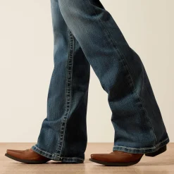 R.E.A.L. Mid Rise Stretch Whipstitch Boot Cut Jean