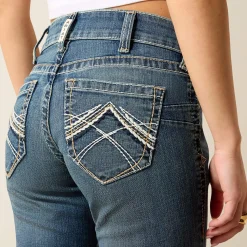 R.E.A.L. Mid Rise Stretch Whipstitch Boot Cut Jean