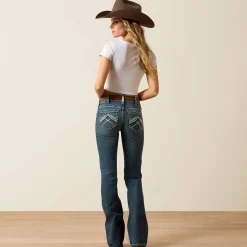 R.E.A.L. Mid Rise Stretch Whipstitch Boot Cut Jean
