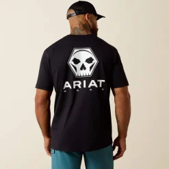 Rebar Cotton Strong Bolt Skull T-Shirt