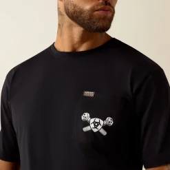 Rebar Cotton Strong Bolt Skull T-Shirt