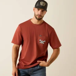 Rebar Cotton Strong Bolt Skull T-Shirt