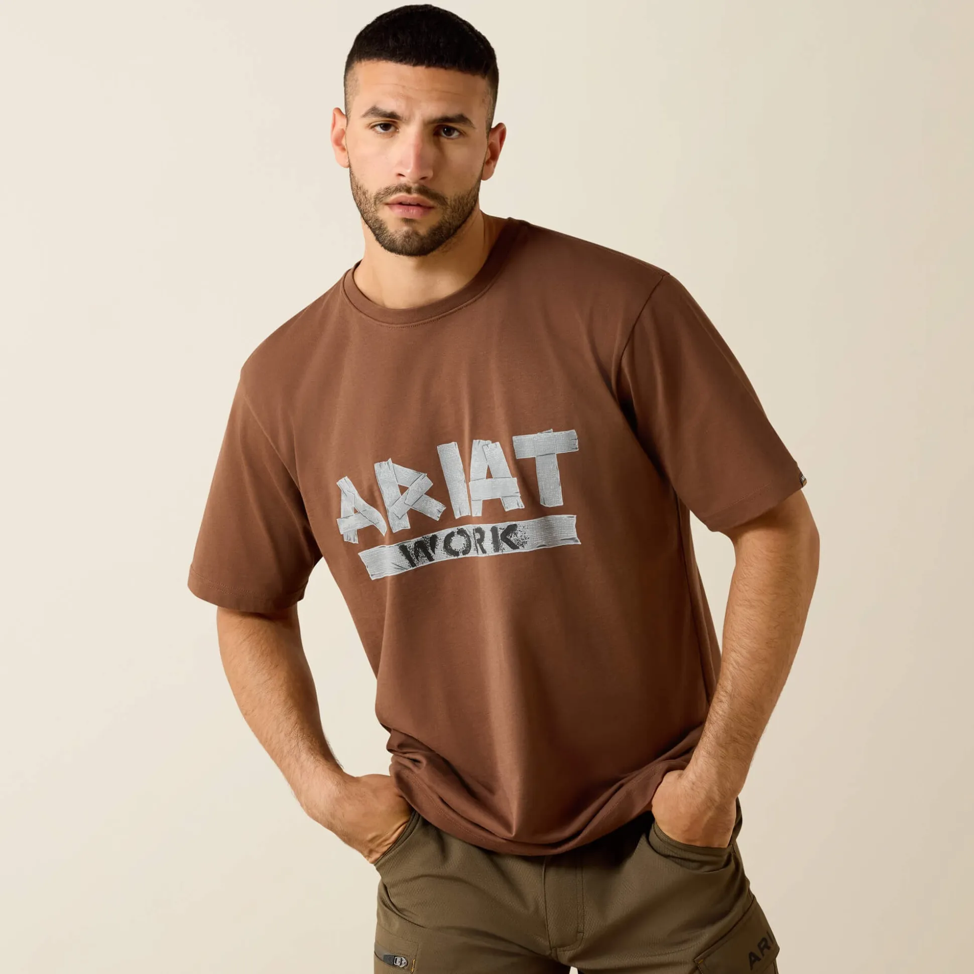 Rebar Cotton Strong Duct Logo T-Shirt