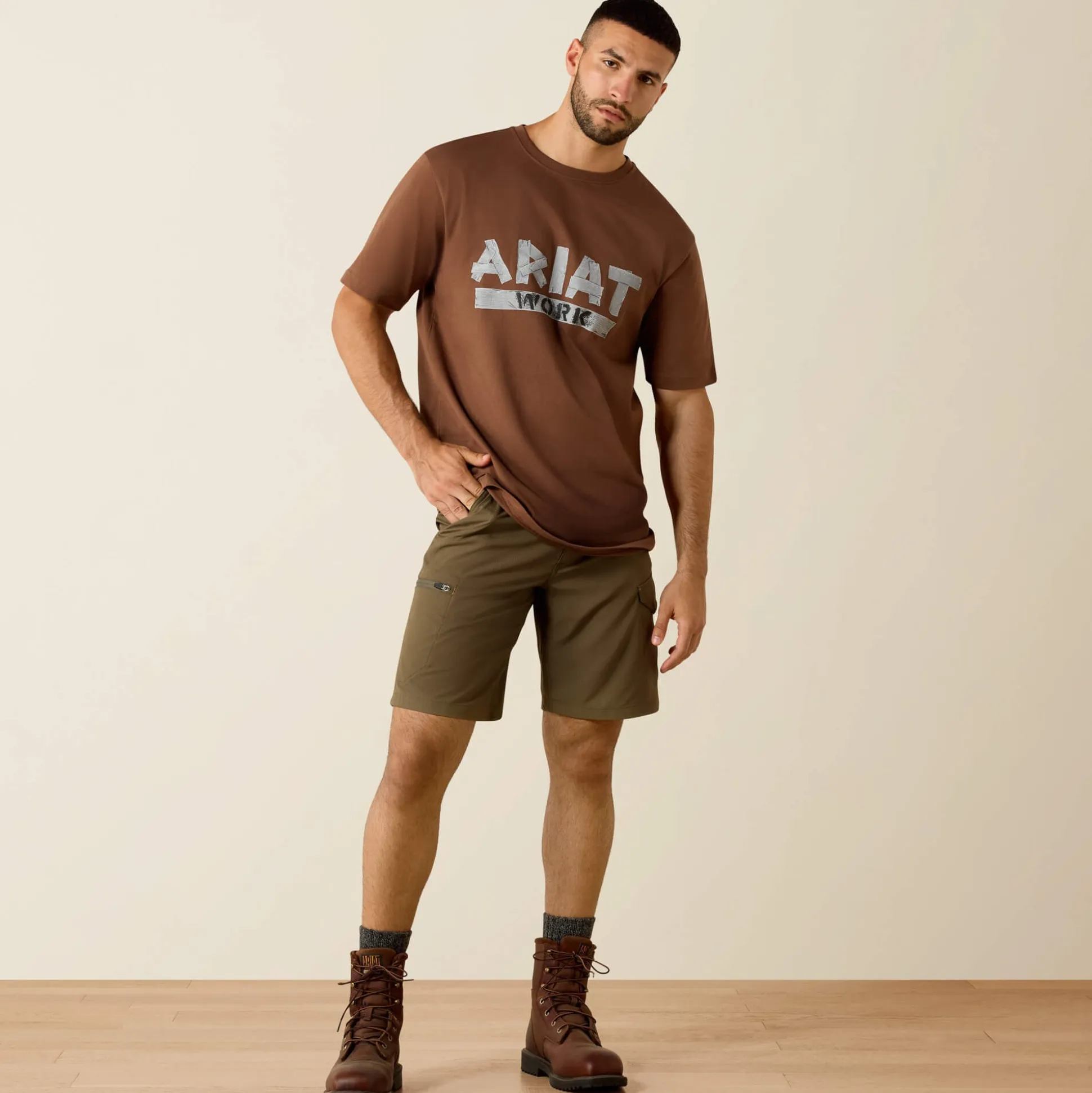 Rebar Cotton Strong Duct Logo T-Shirt