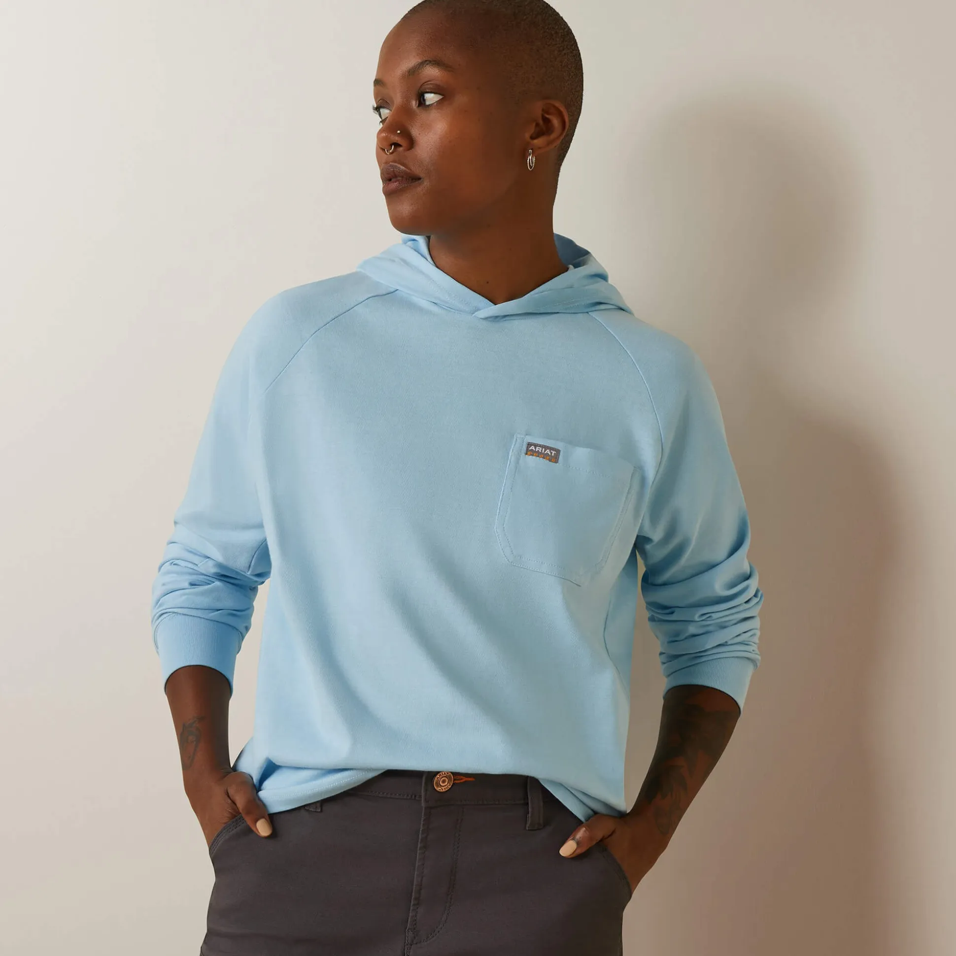 Rebar Cotton Strong Hooded T-Shirt