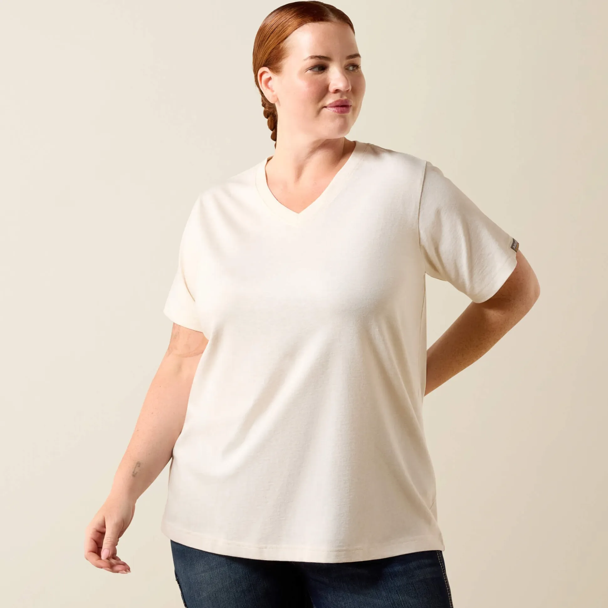 Rebar Cotton Strong Standard V-Neck T-Shirt