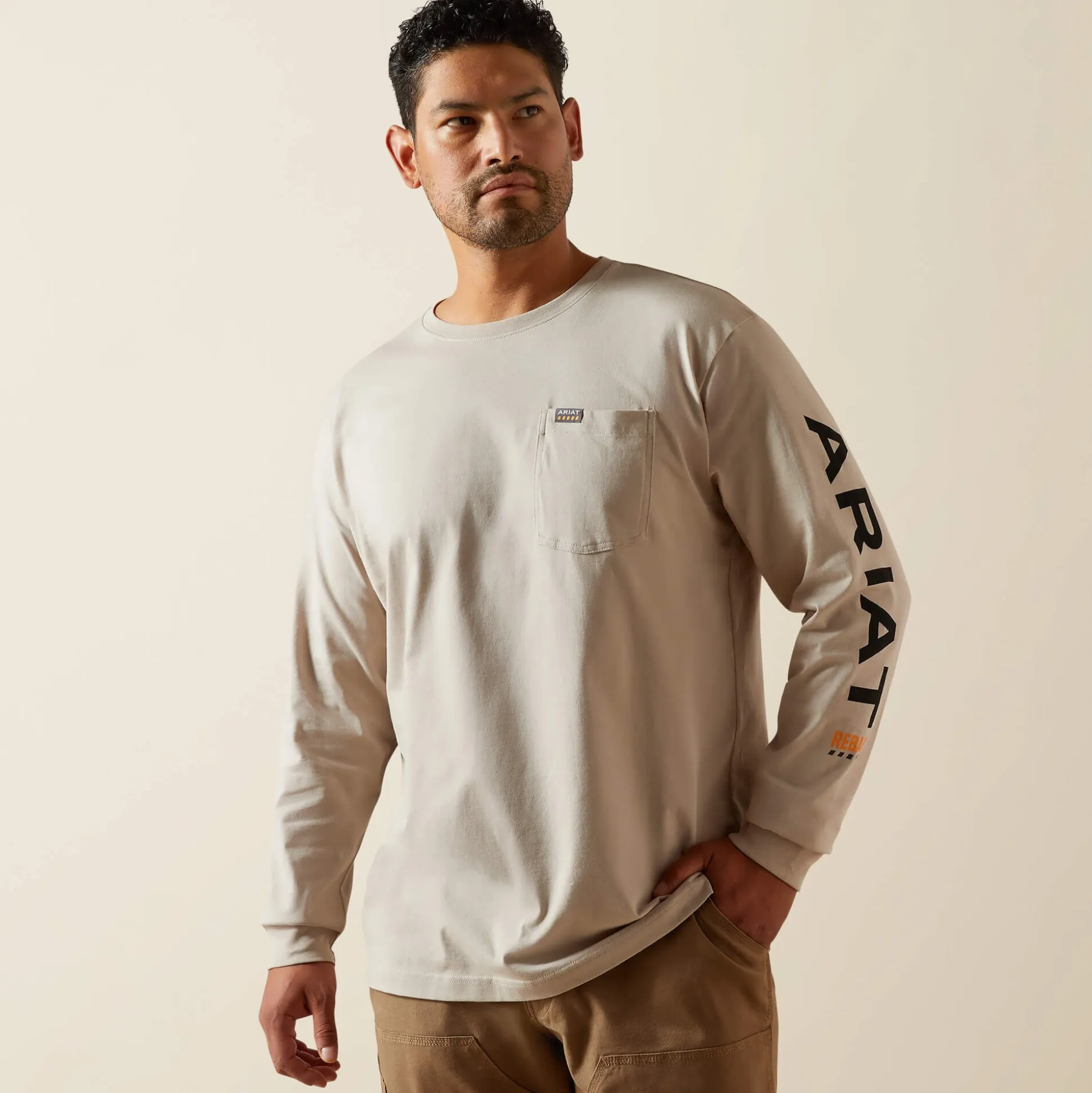 Rebar Cotton Strong Standard Logo Pocket T-Shirt