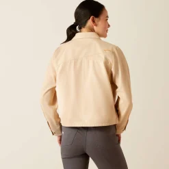 Rebar Cropped Woven Shirt Jacket