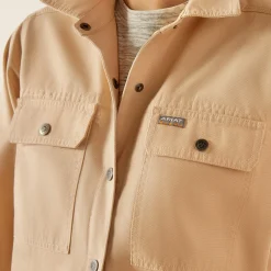 Rebar Cropped Woven Shirt Jacket