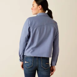 Rebar Cropped Woven Shirt Jacket
