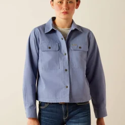 Rebar Cropped Woven Shirt Jacket