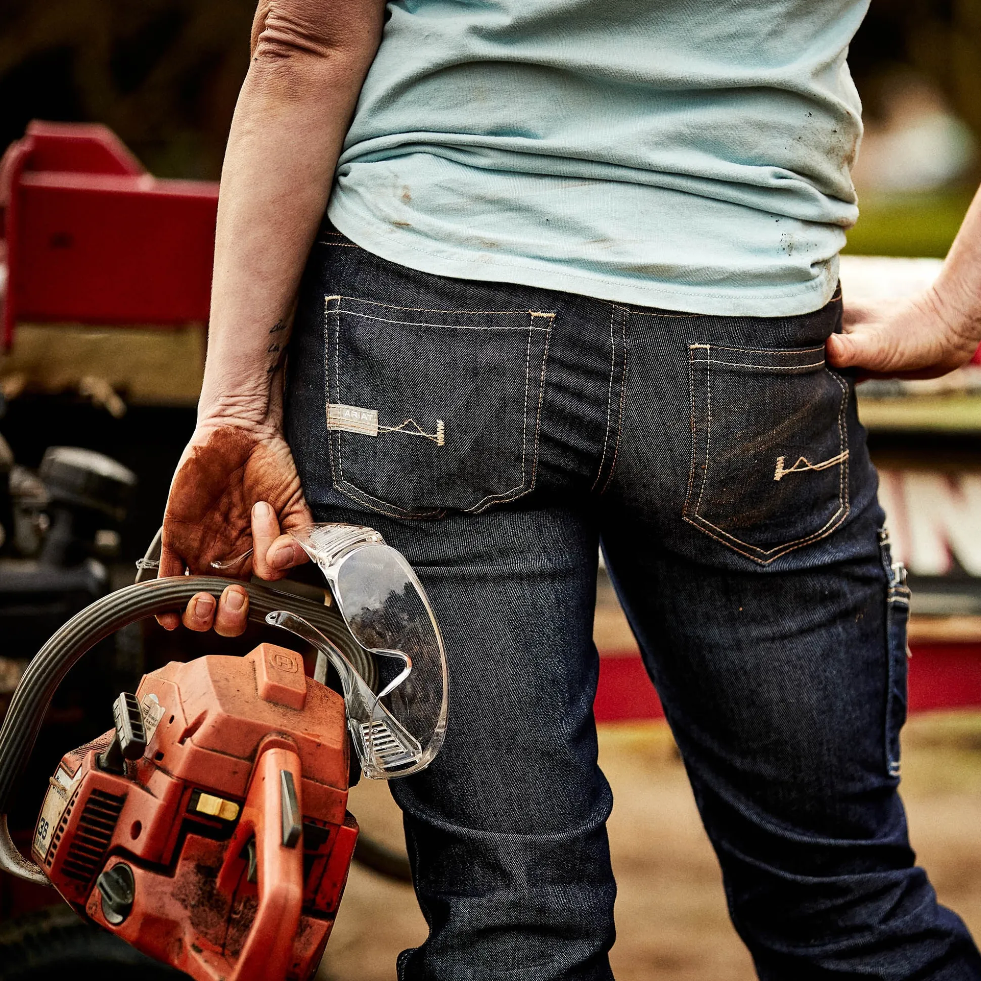 Rebar DuraStretch Raven Straight Leg Jean
