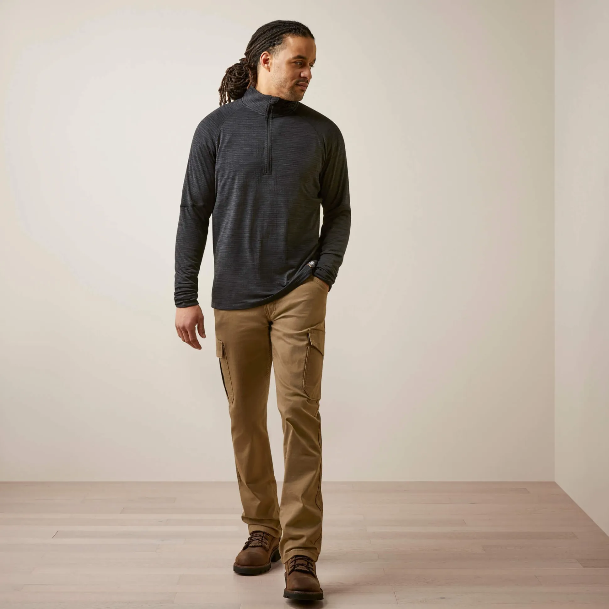 Rebar Gridwork Baselayer 1/4 Zip T-Shirt