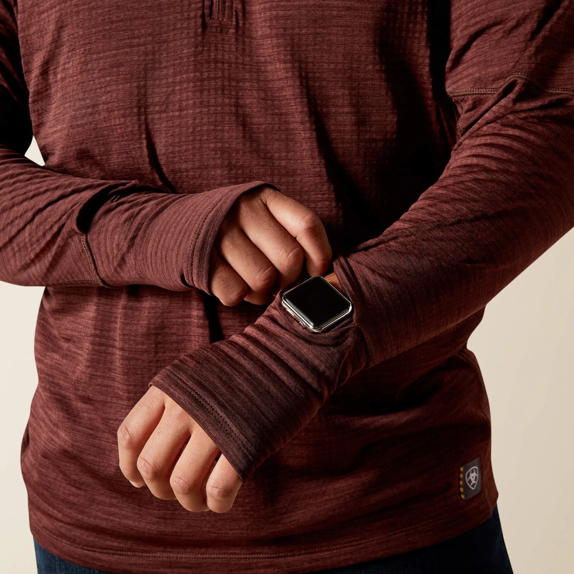 Rebar Gridwork Baselayer 1/4 Zip T-Shirt