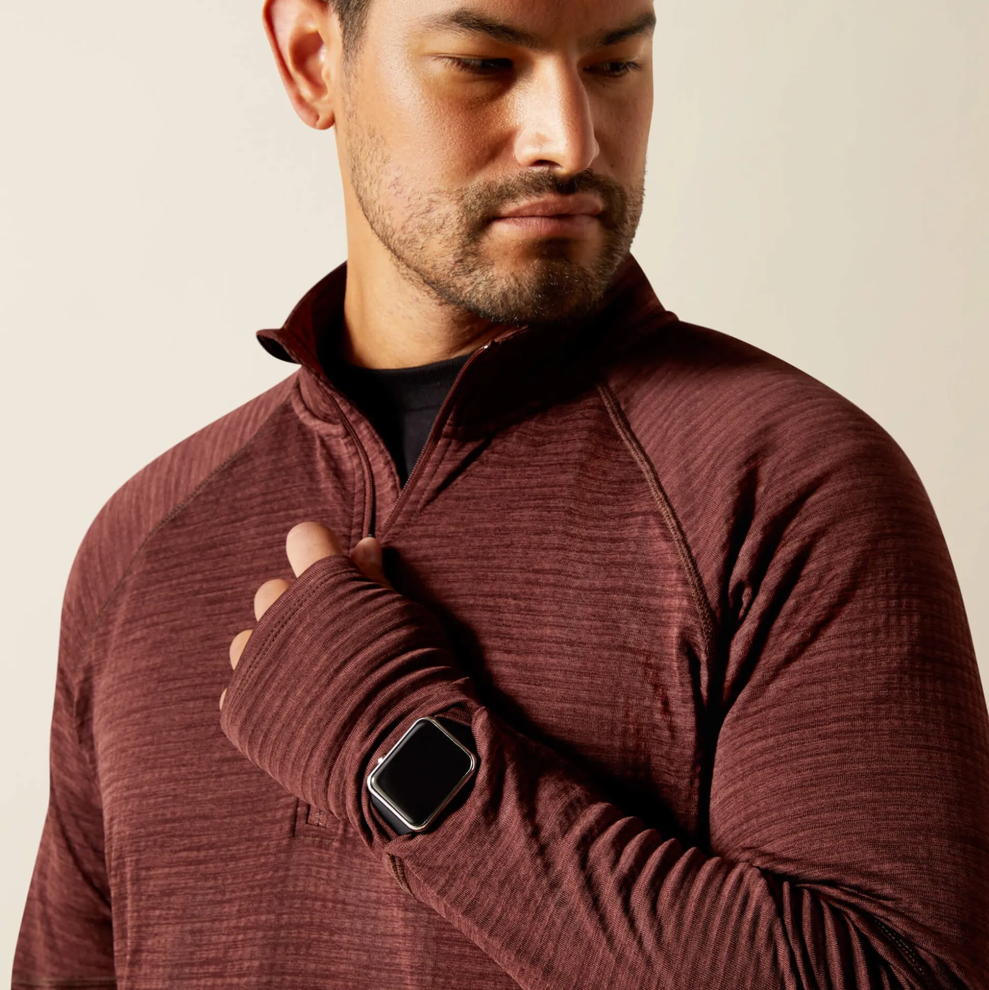 Rebar Gridwork Baselayer 1/4 Zip T-Shirt