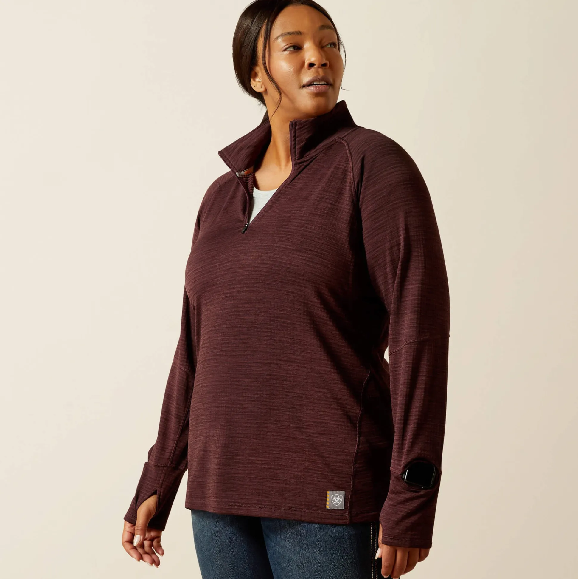 Rebar Gridwork 1/4 Zip Baselayer